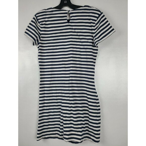 French Connection Striped Cap Sleeve Mini Dress 10 - Picture 4 of 8